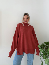 Good Times Sweater // RUST