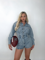Out West Denim Romper