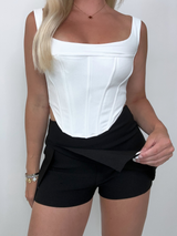 Halftime Skort // BLACK