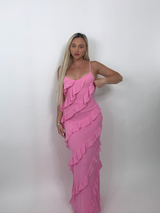 Countryside Picnic Maxi Dress // PINK