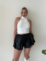 Rebel Girl Leather Shorts