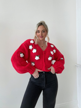 Flower Shop Rose Cardigan