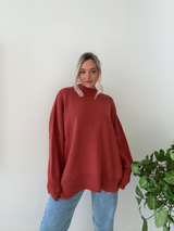 Good Times Sweater // RUST