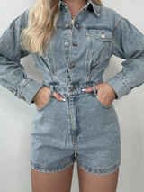 Out West Denim Romper