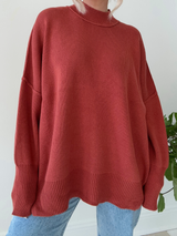 Good Times Sweater // RUST