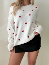 Heart Confetti Sweater