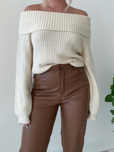 Working Overtime Leather Pant // BROWN