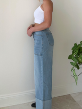 Billie Wide Leg Cuff Jeans