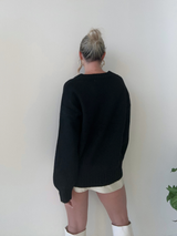 Hampton Knit Sweater // BLACK