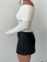 Main Street Off The Shoulder Sweater