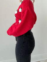 Flower Shop Rose Cardigan