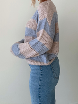 Want You Back Striped Sweater // PINK & BLUE