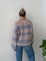 Want You Back Striped Sweater // PINK & BLUE