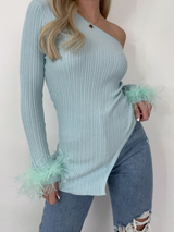 Snow Angel Fur Trim Top