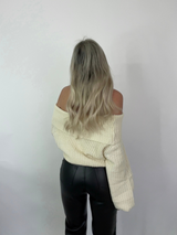 Time Together Off The Shoulder Sweater // CREAM