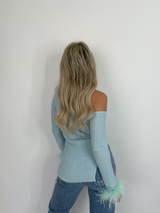 Snow Angel Fur Trim Top