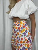 Retro Daisy Mini Skirt