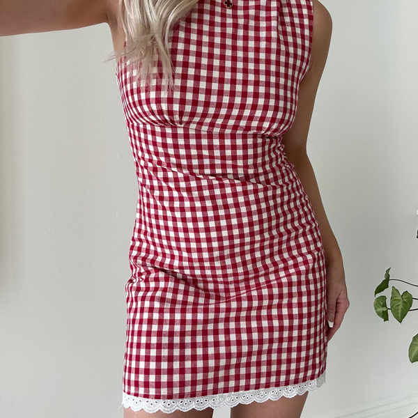 Cherry Gingham Mini Dress – Love, Poppy