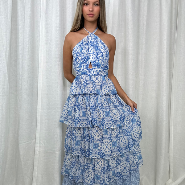 Petal Party Maxi Dress // BLUE Love, Poppy Petal Party Maxi Dress // BLUE Love, Poppy