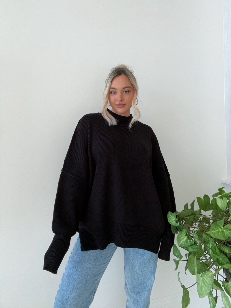Good Times Sweater // BLACK