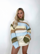 Apple Orchard Knit Sweater // BLUE