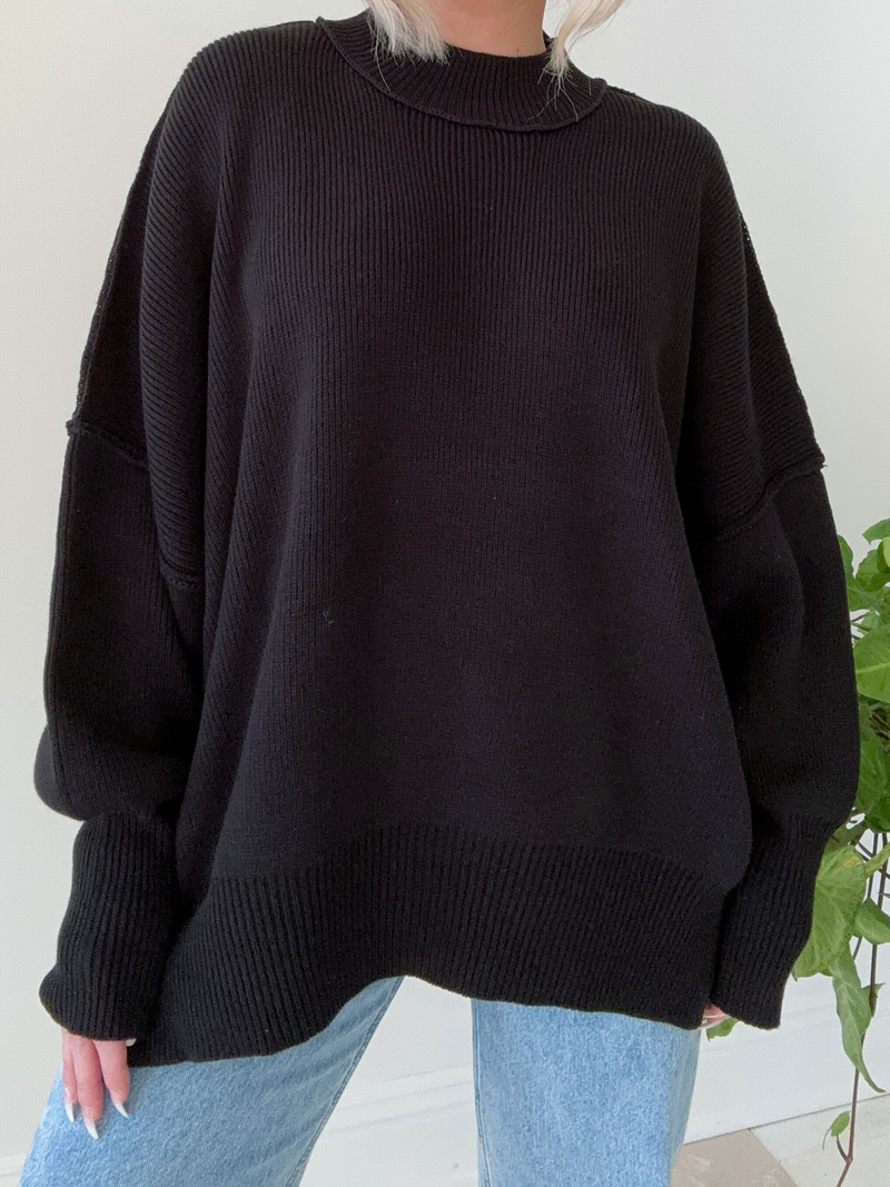 Good Times Sweater // BLACK
