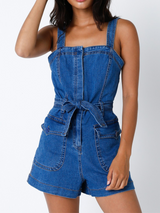 Daisy Duke Denim Romper