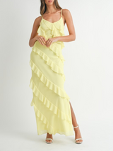 Countryside Picnic Maxi Dress // YELLOW