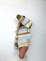 Apple Orchard Knit Sweater // BLUE