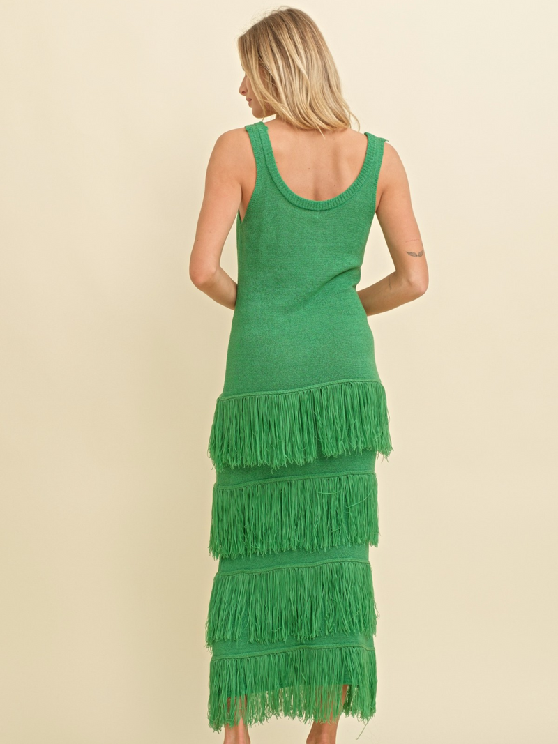 Tropical Bliss Knit Maxi Dress