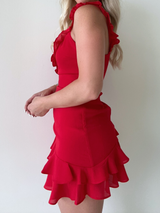 Ellery Mini Dress // RED