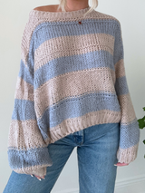 Want You Back Striped Sweater // PINK & BLUE