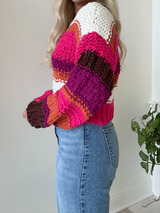 Apple Orchard Knit Sweater // PINK