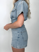 Giddy Up Denim Romper