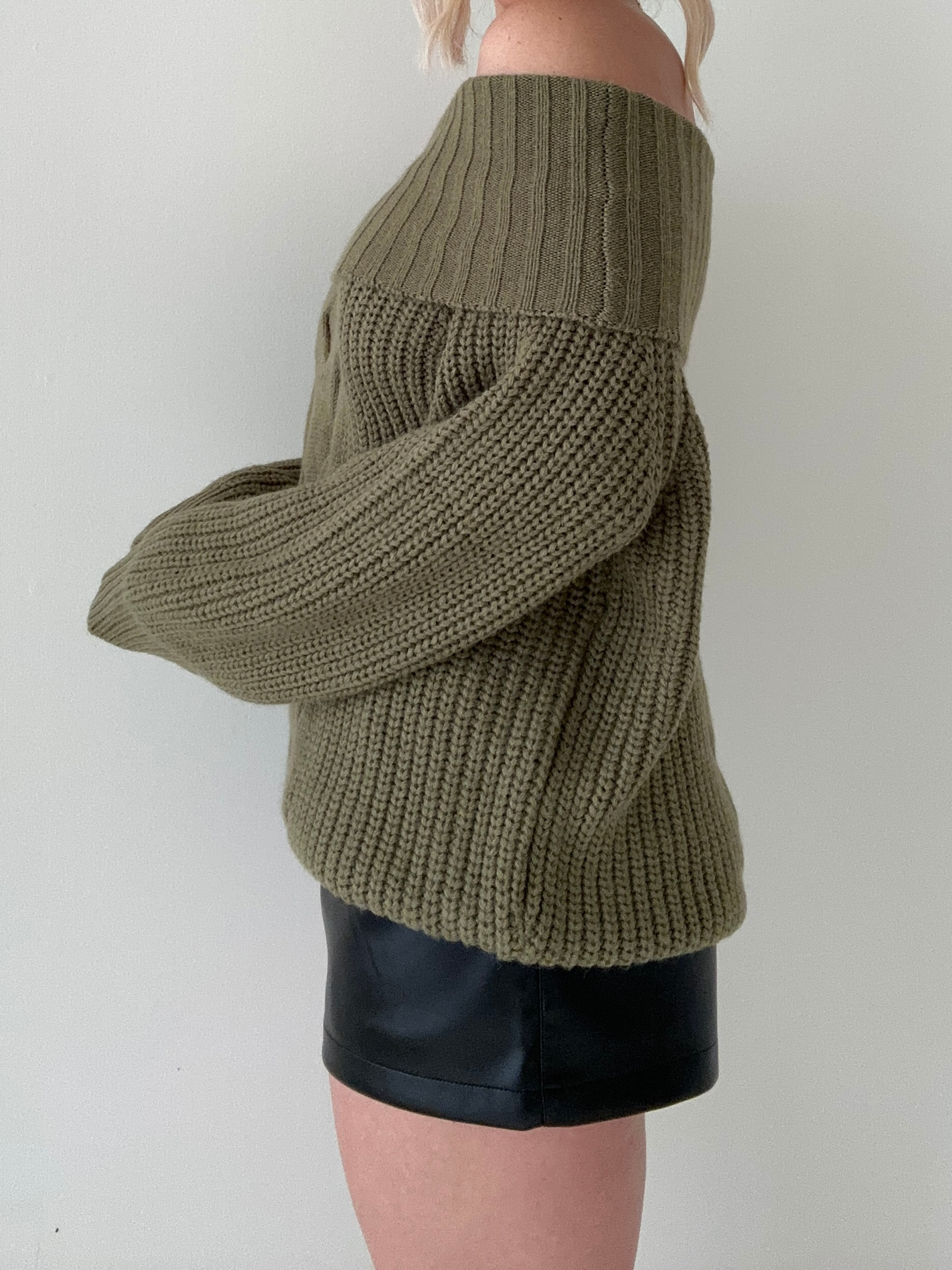 トップス love around knit pullover Cable Knitted Sweaters for Women with Hood Loose V Neck