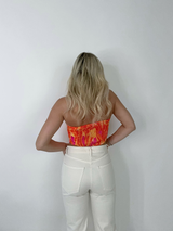 Tropical Sunset Corset Top