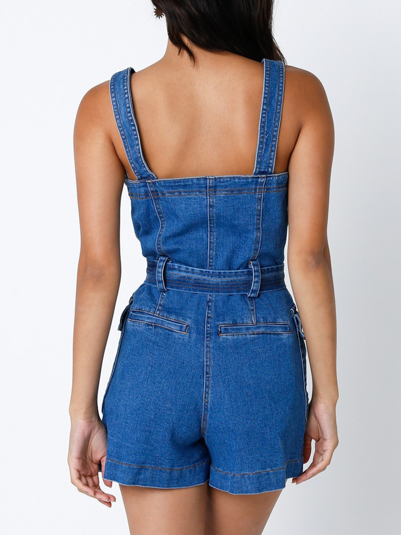 Daisy Duke Denim Romper