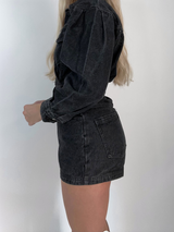 Out West Denim Romper // BLACK