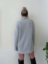 Center of Attention Sweater Dress // GREY