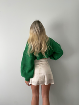 Matcha Latte Cropped Cardigan