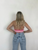 Coastal Crochet Top // PINK