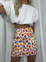 Retro Daisy Mini Skirt